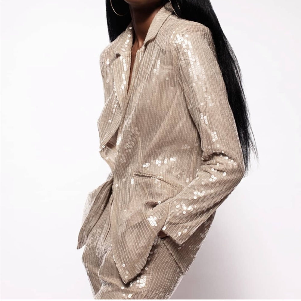 Nasty Gal Sequins Blazer Set
